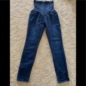 Blue indigo maternity skinny jeans m